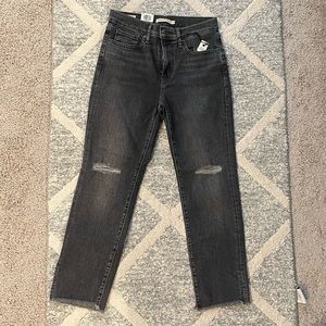 Levi's High-Rise Straight cropped